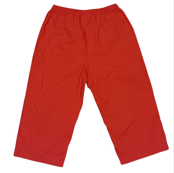 CLASSIC ELEMENTS WOMEN'S SIZE 14-16 RED CAPRIS WITH ELASTIC AND DRAWSTRING WAIST - Picture 6 of 6